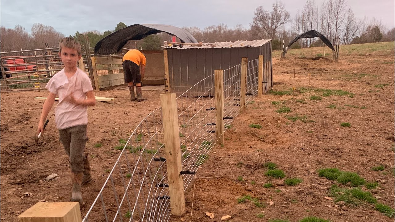 We got the training pen finished!!!
