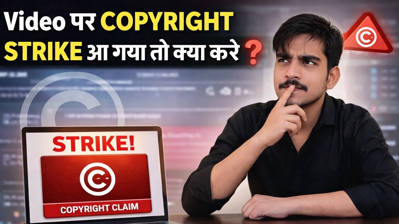 Video पर copyright strike आ गया तो क्या करें ❓❔ #strike #techvideo #copyrightstrike #tech 