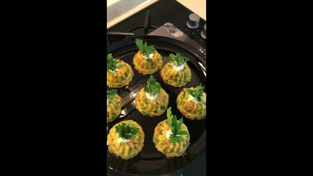 Patates salatası ezme silikon kalıplarda