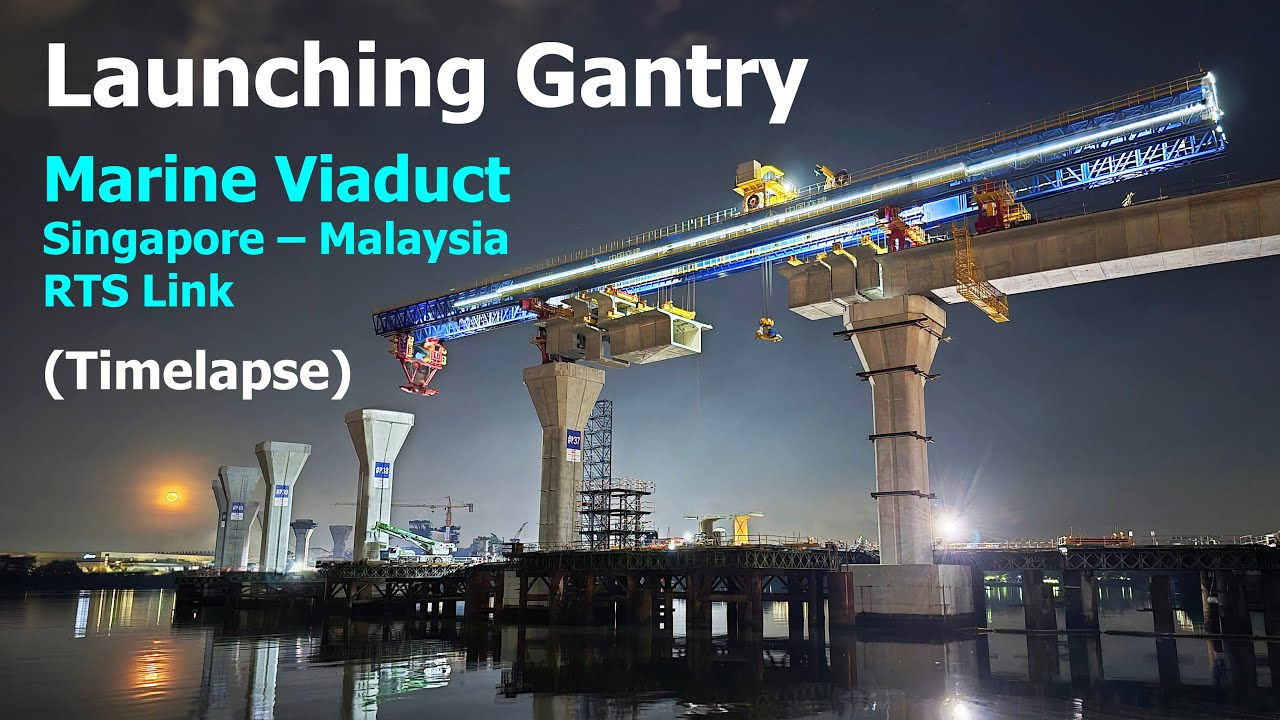 Launching Gantry Timelapse (Marine Viaduct RTS Link)