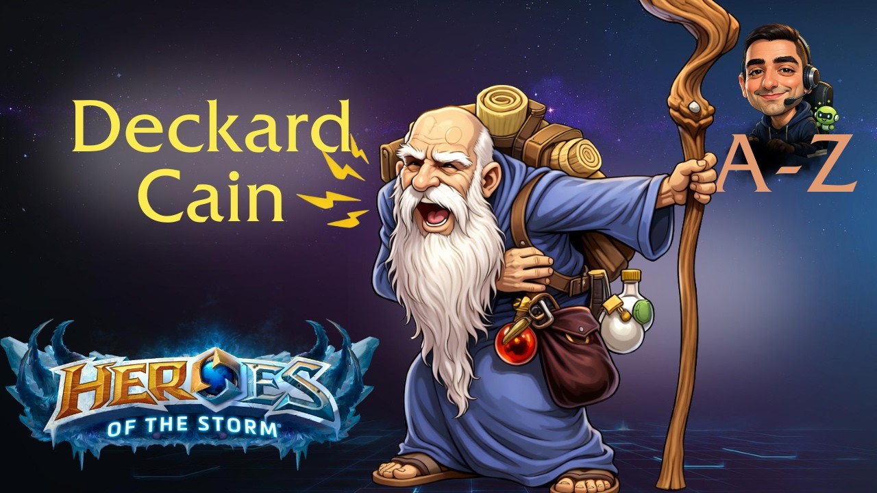 Heroes of the Storm de A-Z - DECKARD CAIN GAMEPLAY #15 (O VOVÔ É BRABO)