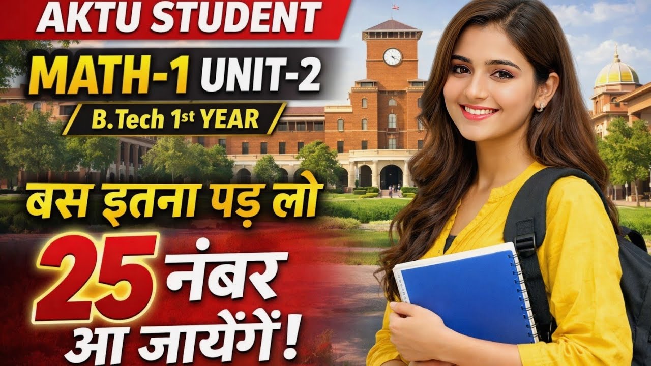 Math-1 Unit-2 One Shot | AKTU B.Tech 1st Year | #AKTUMath #Math1Unit2