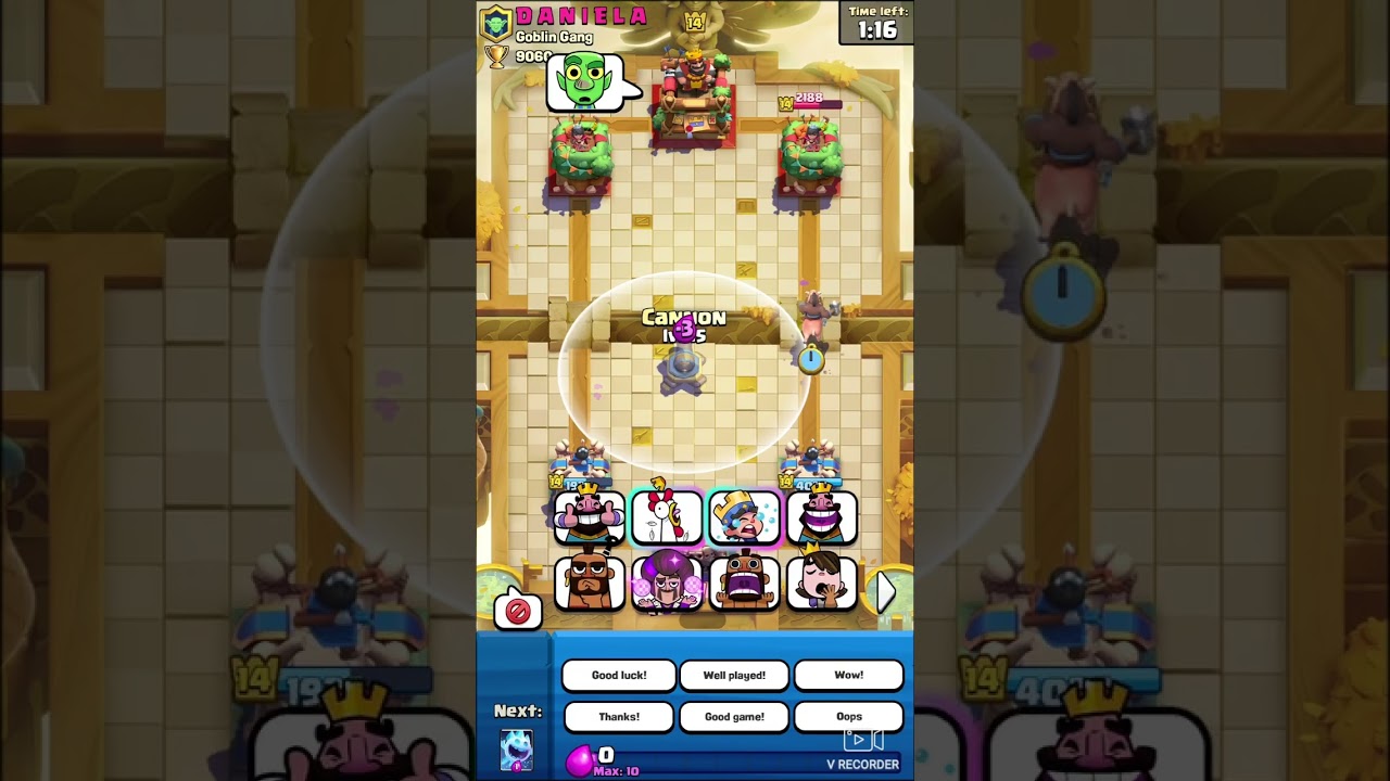 2.6Hog cycle against golem player | Ladder match|Clash royal