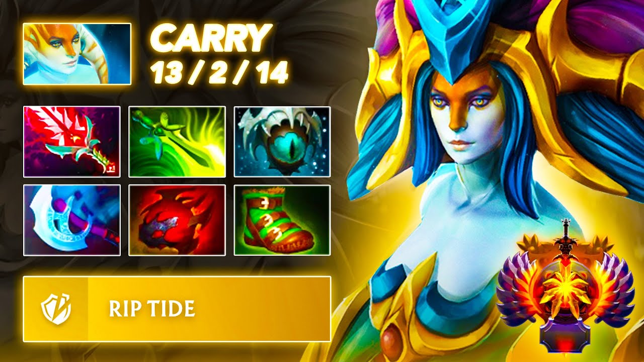 [7.39b] BACK TO META! - Naga Siren CARRY | Full Gameplay Dota Class