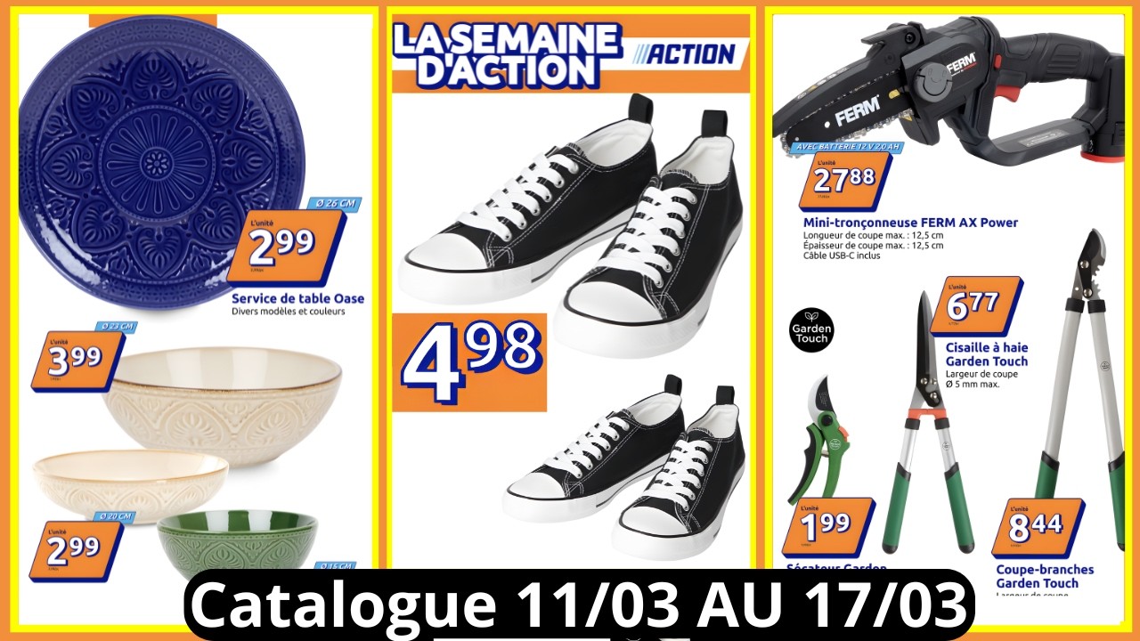 ACTION Catalogue De La Semaine Du 11/03/26 AU 17/03/26 ACTION France Arrivage De La Semaine