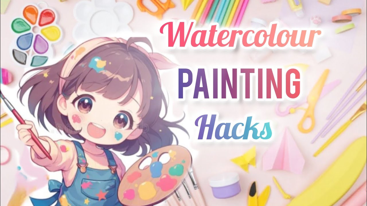 Easy watercolour painting ideas. Painting. Art idea. 