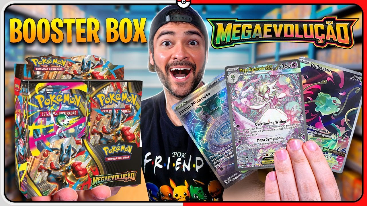 Nova BOOSTER BOX de CARTA POK&Eacute;MON de MEGA EVOLU&Ccedil;&Atilde;O