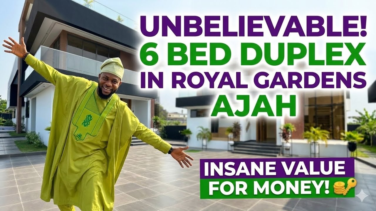 INSIDE A ₦1.2 BILLION LUXURY HOUSE IN ROYAL GARDENS ESTATE AJAH LEKKI | 6 BEDROOM DUPLEX TOUR 🏡✨