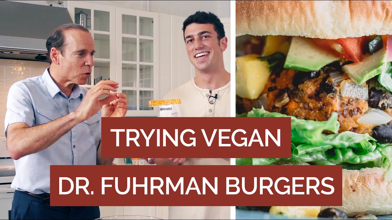 Trying Vegan Chickpea Burgers ft. Dr. Joel Fuhrman