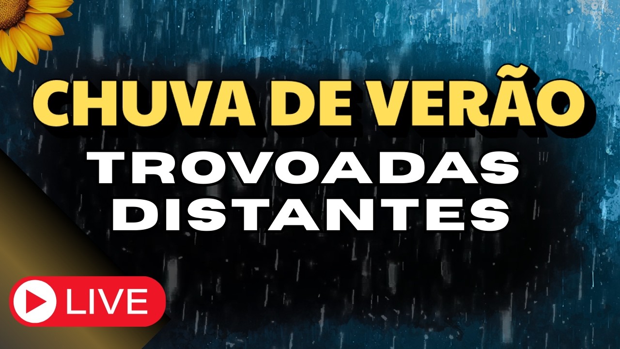 🔴O SOM da CHUVA Certo para uma BOA NOITE de SONO🌧️💤