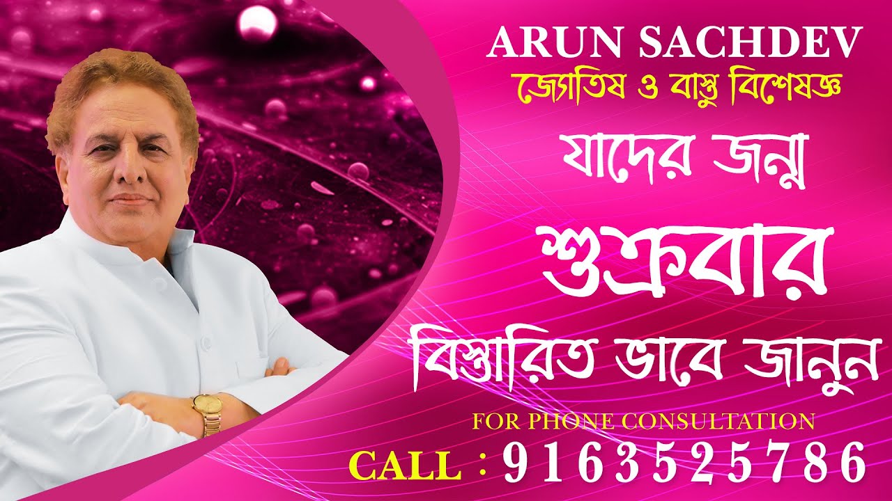 যাদের জন্ম শুক্রবার !!!!