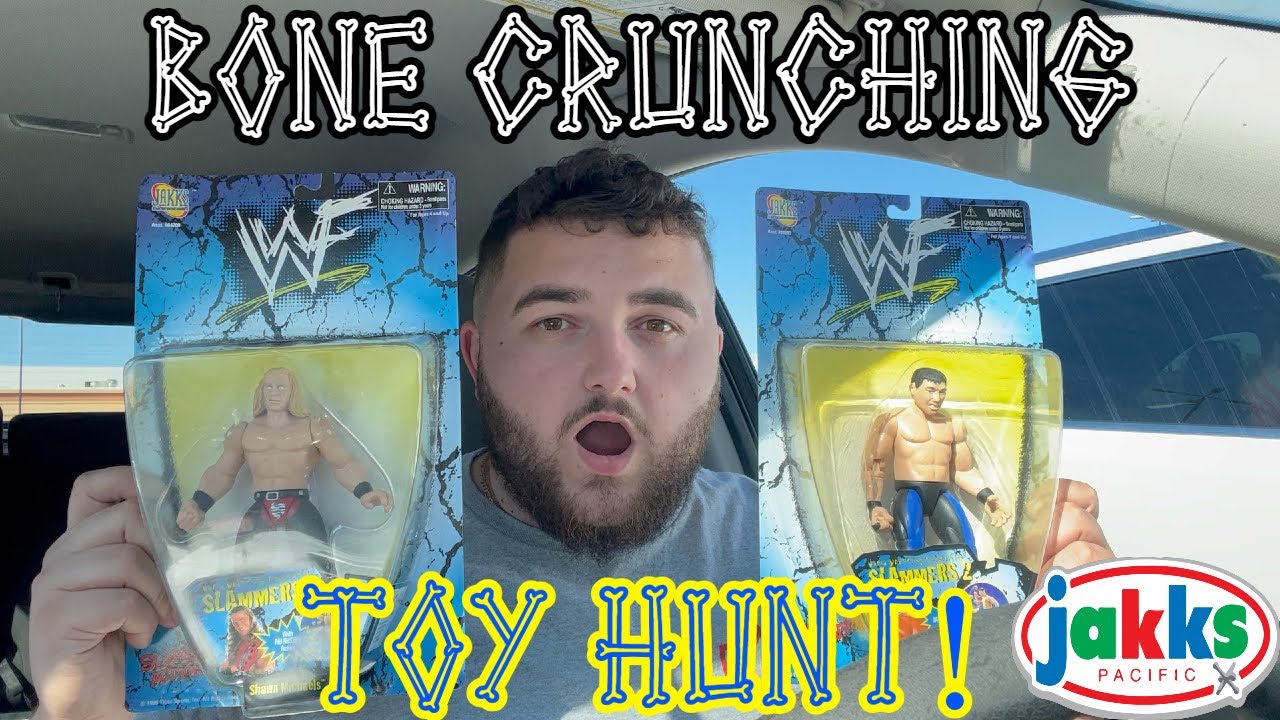 CLASSIC WWF JAKKS BONE CRUNCHING TOY HUNT!