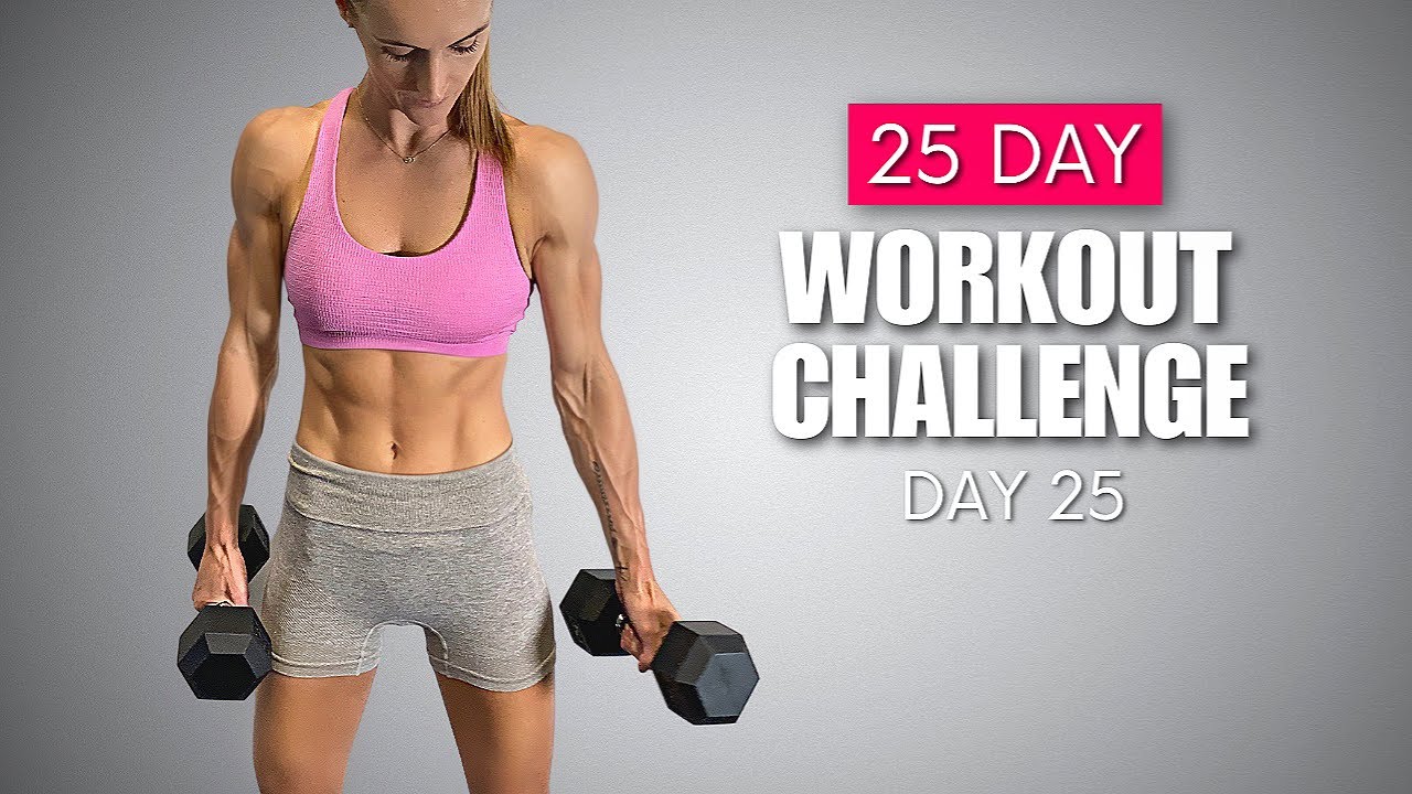 30 MIN STRENGTH & FAT BURNING WORKOUT WITH DUMBBELLS | Day 25 - 25 Day Workout Challenge