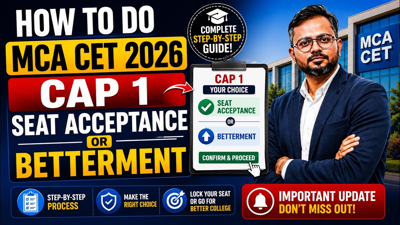 MCA CAP 2026 CAP 1 Seat Acceptance🔥 Freeze and Betterment Options Explained