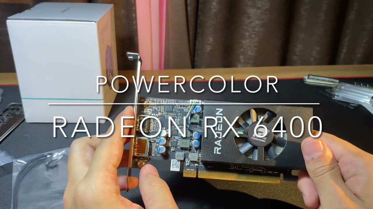 Обзор видекаорты Powercolor RX6400 4gb.