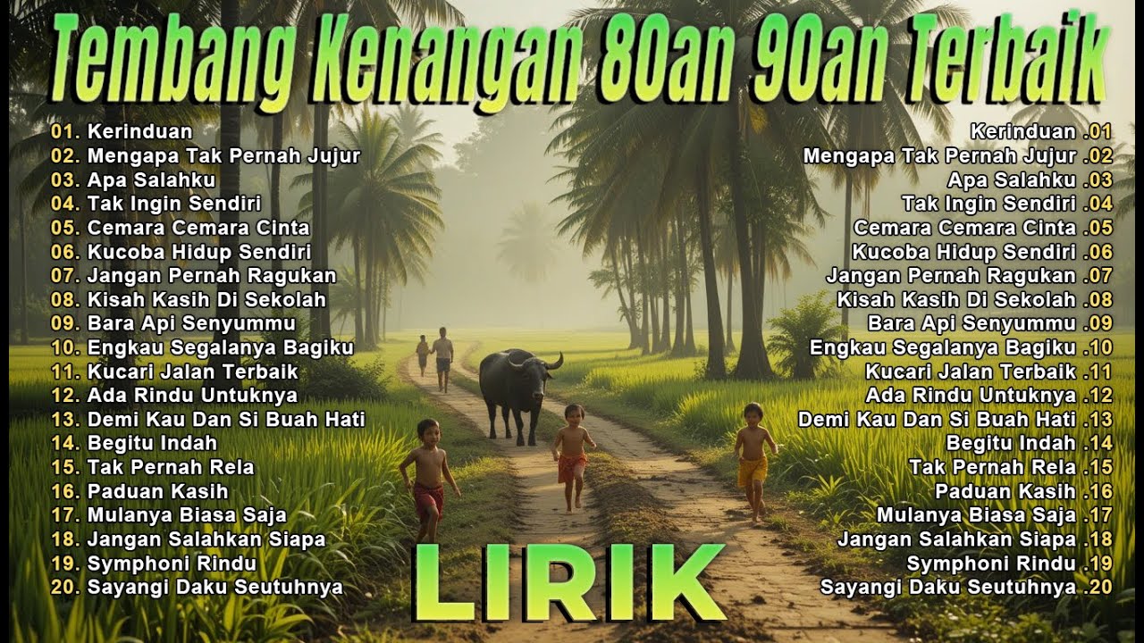 Tembang Kenangan 80an 90an Terbaik | Lagu Nostalgia | Satukanlah Hati Kami (Lirik)