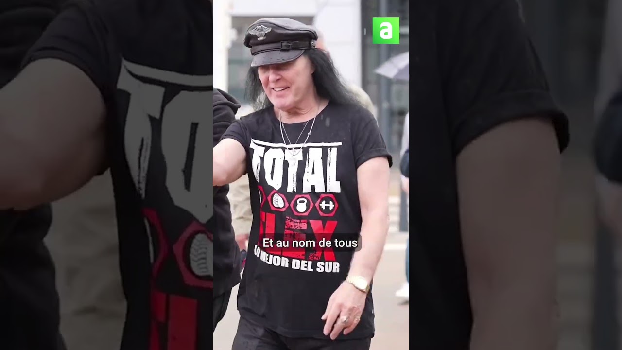 AC/DC&rsquo;s first singer Dave Evans still pretending he&rsquo;s the real deal in Namur, Belgium 😂 #acdc