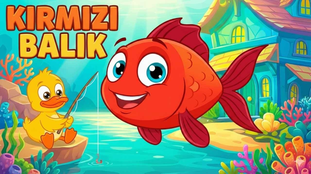Kırmızı Balık Kaç Kaç!  Bebekler İçin Hareketli Dans ve Şarkı Videoları