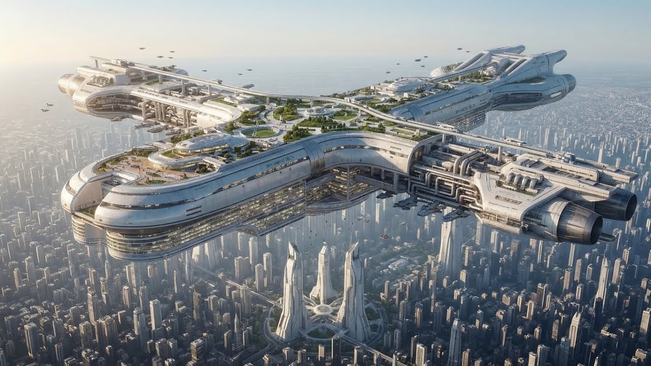 Future Sci Fi City Year 2600: The Infinite Skyline I Al short Film Part48