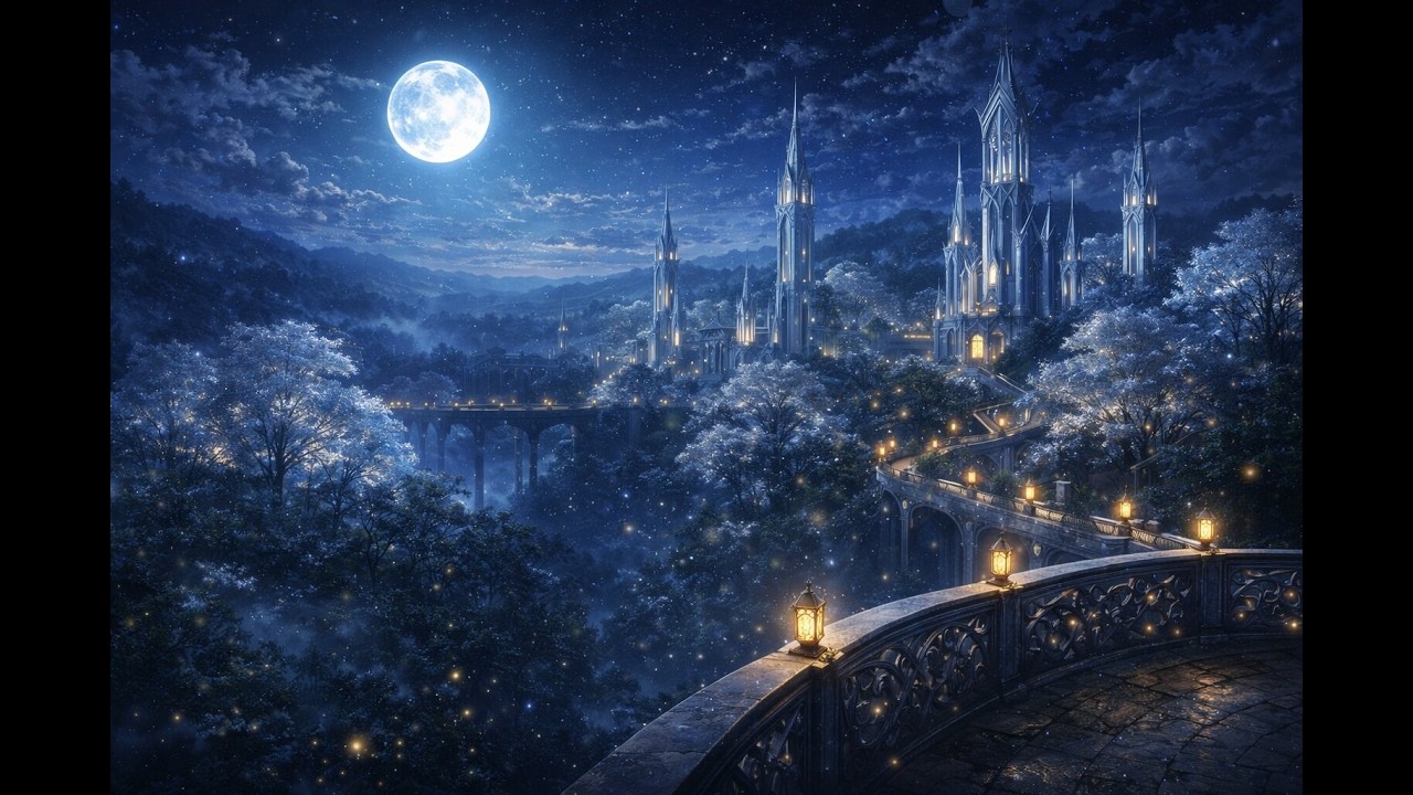 Moonlit Elven Kingdom 🌙✨ | Magical Fantasy Ambience for D&D, RPG Sessions & Relaxing Study (1 Hour)