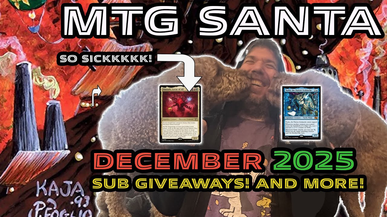 The First Appearance of MTG Santa Claus! Get it on the giveaway action with a comment, les gooooo!