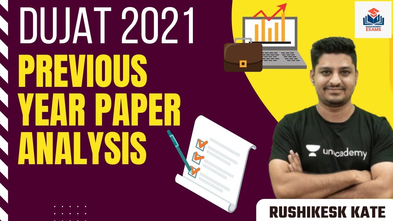DUJAT 2021 | Previous Year Paper Analysis l Crack Management Exams | Rushikesh Kate