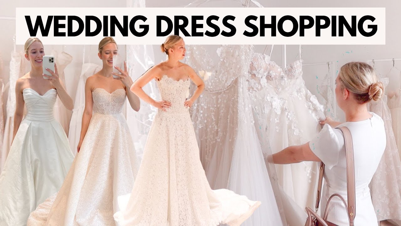 COME WEDDING DRESS SHOPPING with me!!! SAY YES TO THE DRESS ✨👰🏼