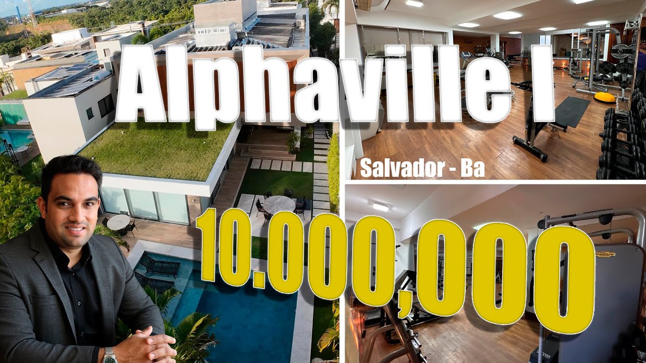 MANSÃO DE LUXO DECORADA E MOBILIADA EM ALPHAVILLE 1 - SALVADOR - BAHIA (Plácidos Imóveis)