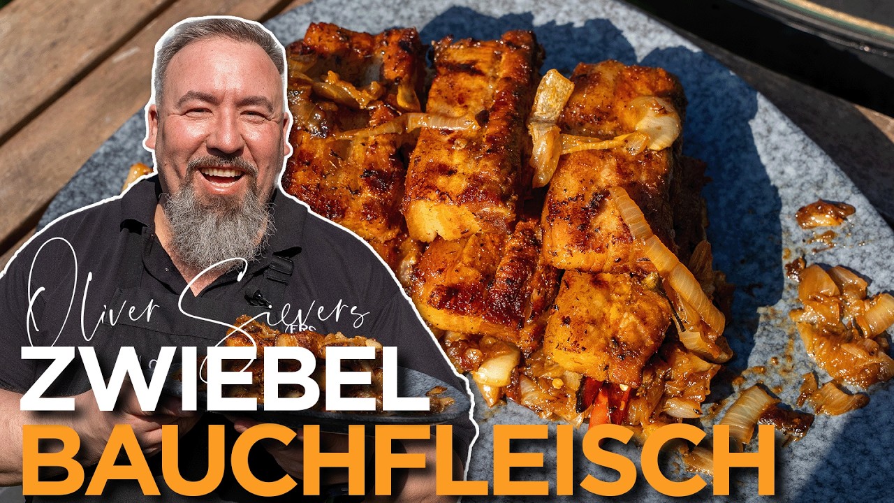 So machst du perfektes ZWIEBELBAUCHFLEISCH vom Grill