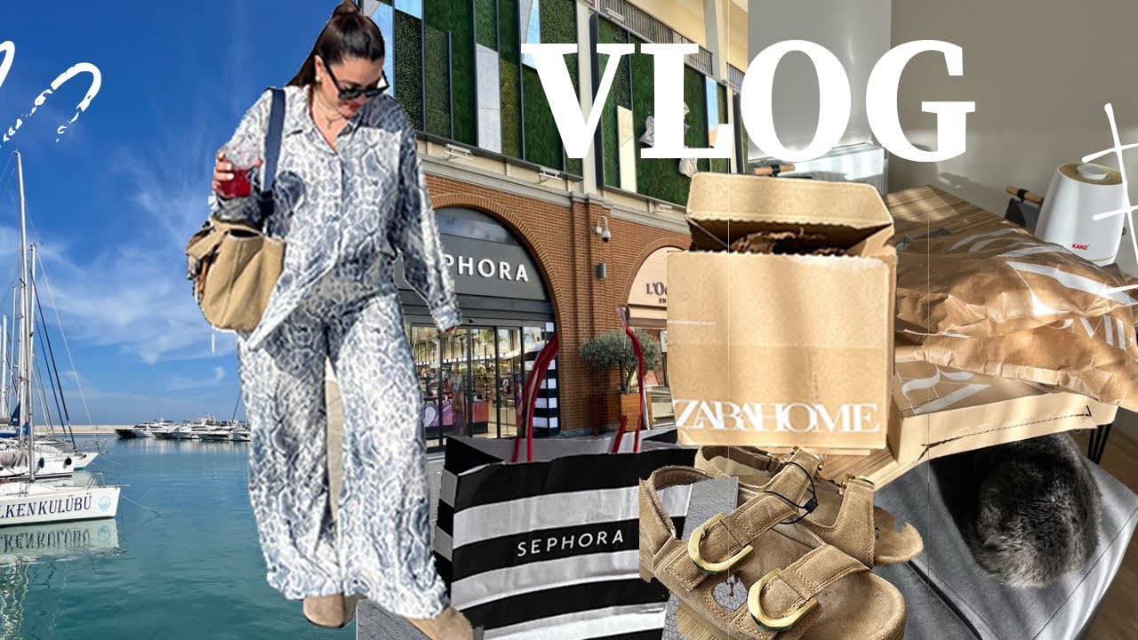 MERSİN’E GİDİYORUZ🚘Forum’da Alışveriş 🛍️Marina Turu | Toplu Kargo Açılışı |Ev Düzeni, Boya, Perdeler