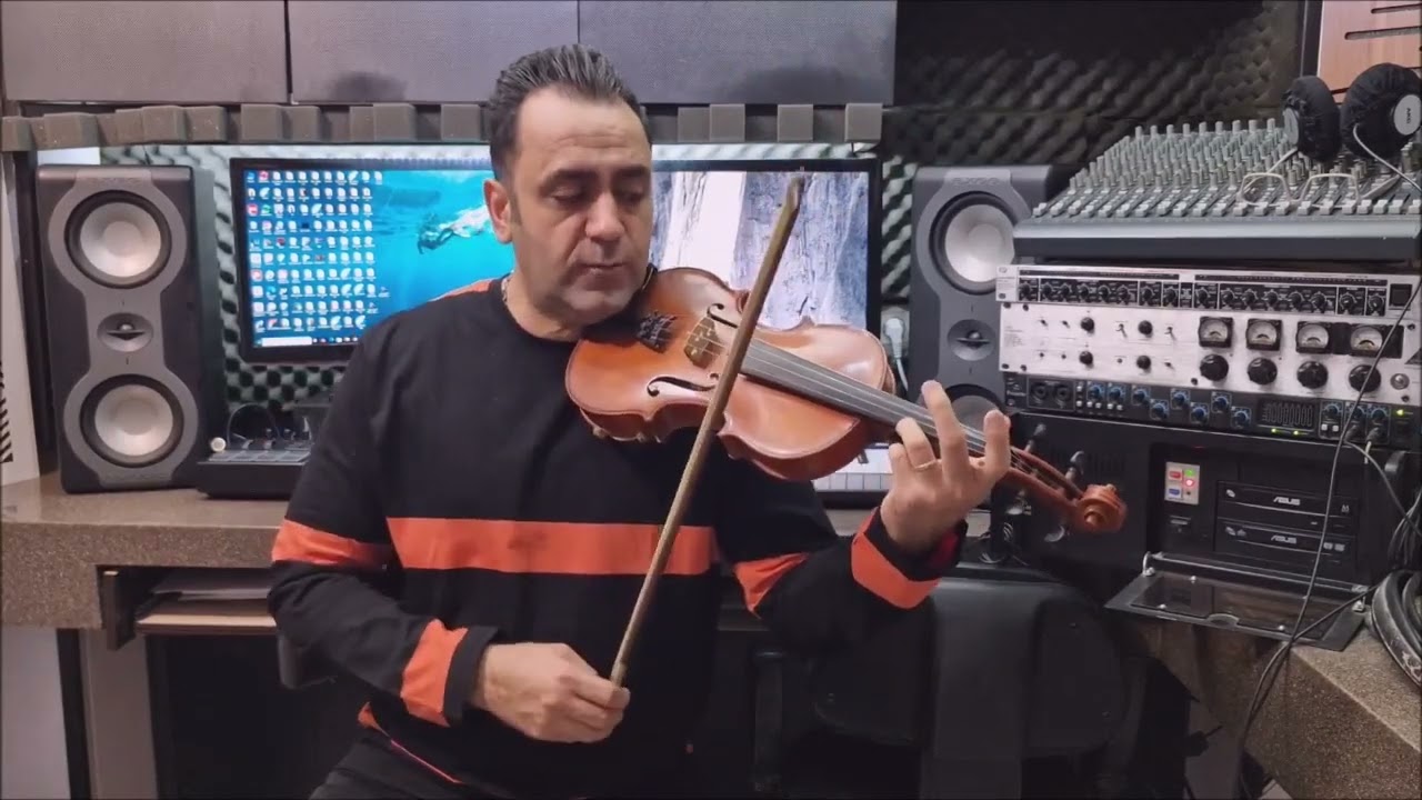 آموزش ویلن آموزش بداهه نوازی چهارگاه لا ایمان ملکی