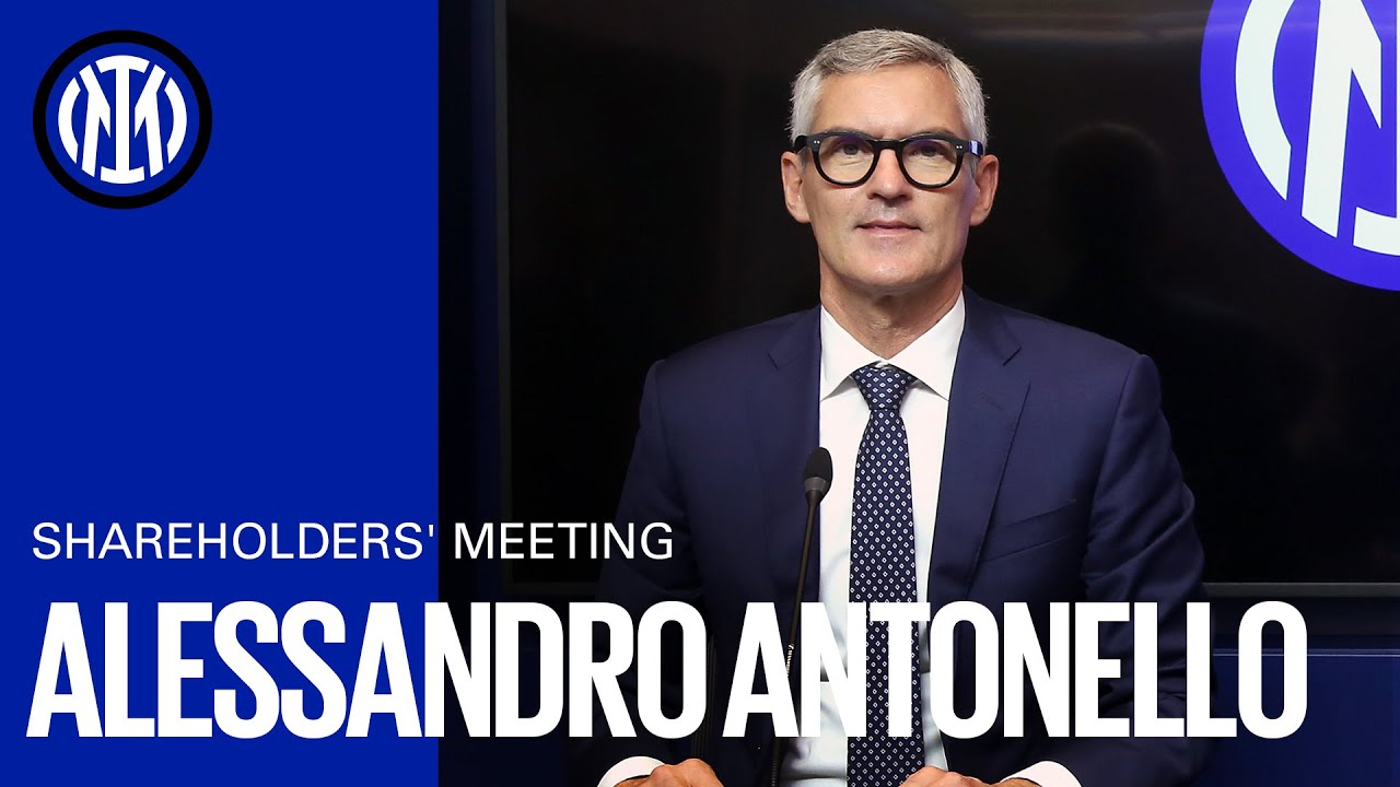ALESSANDRO ANTONELLO | FC INTERNAZIONALE MILANO - SHAREHOLDERS' MEETING 2021 🎙️⚫🔵