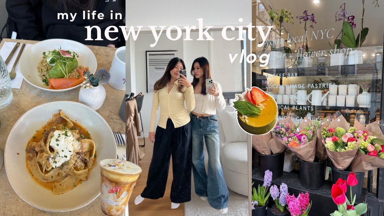 LIFE IN NYC | lower east side, soho shopping, matcha & desserts, cute cafes, tulips season