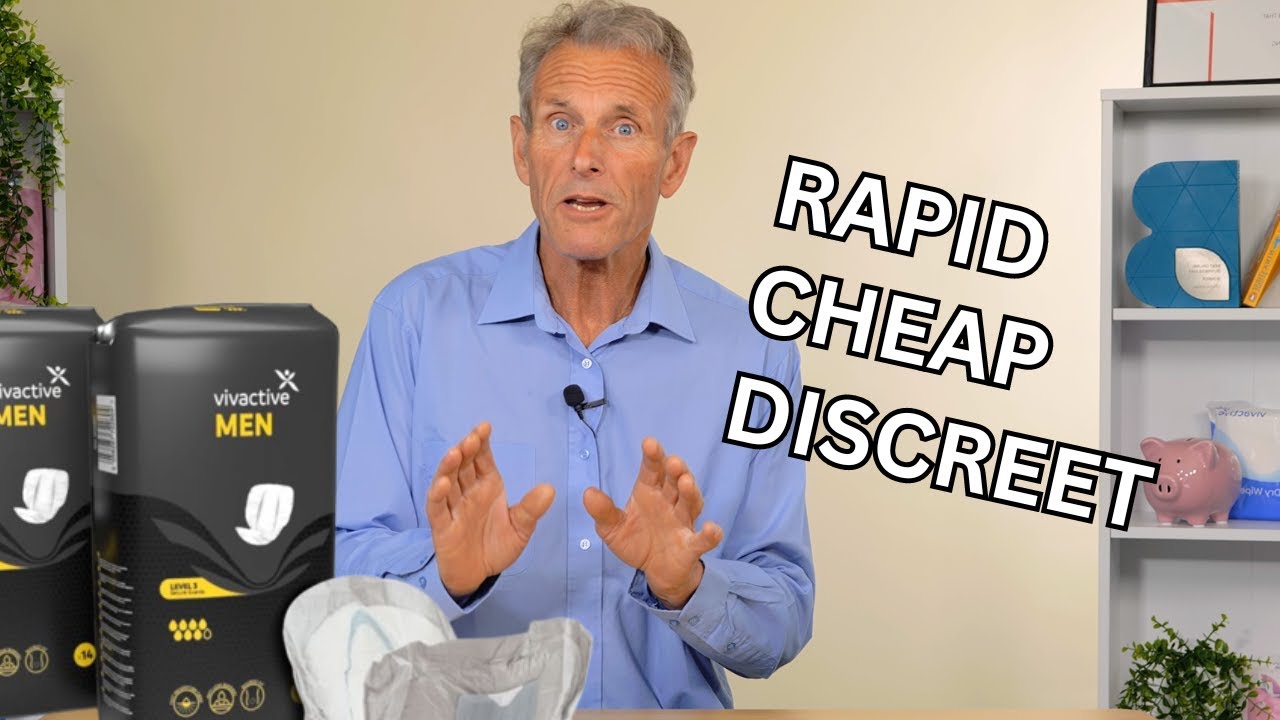Incontinence pads for men - discreet and highly absorbent. Ideal for stress urinary incontinence.