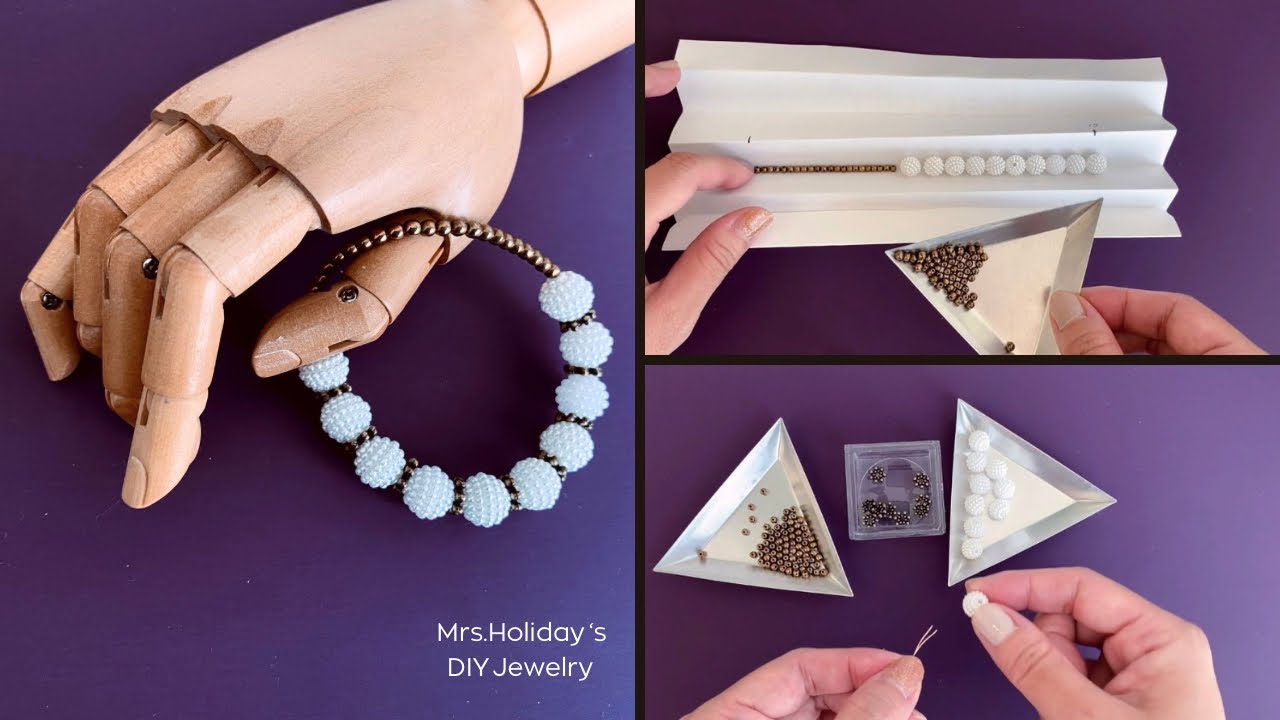 【驚くほど簡単！】ゴムブレスレットで叶える✨自分だけの可愛い手元レイヤード術 #beadsbracelet