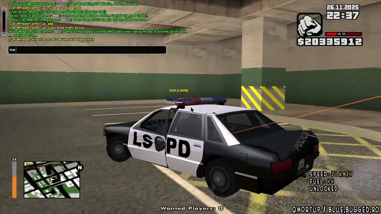 m0rTu - TEST POLICE DEPARTAMENT [SA:MP] 2025 #gta  blue.bugged