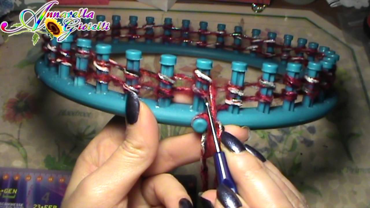 Tutorial italiano Knitting Loom 🌻 Realizzare un cappello SENZA ferri e uncinetto