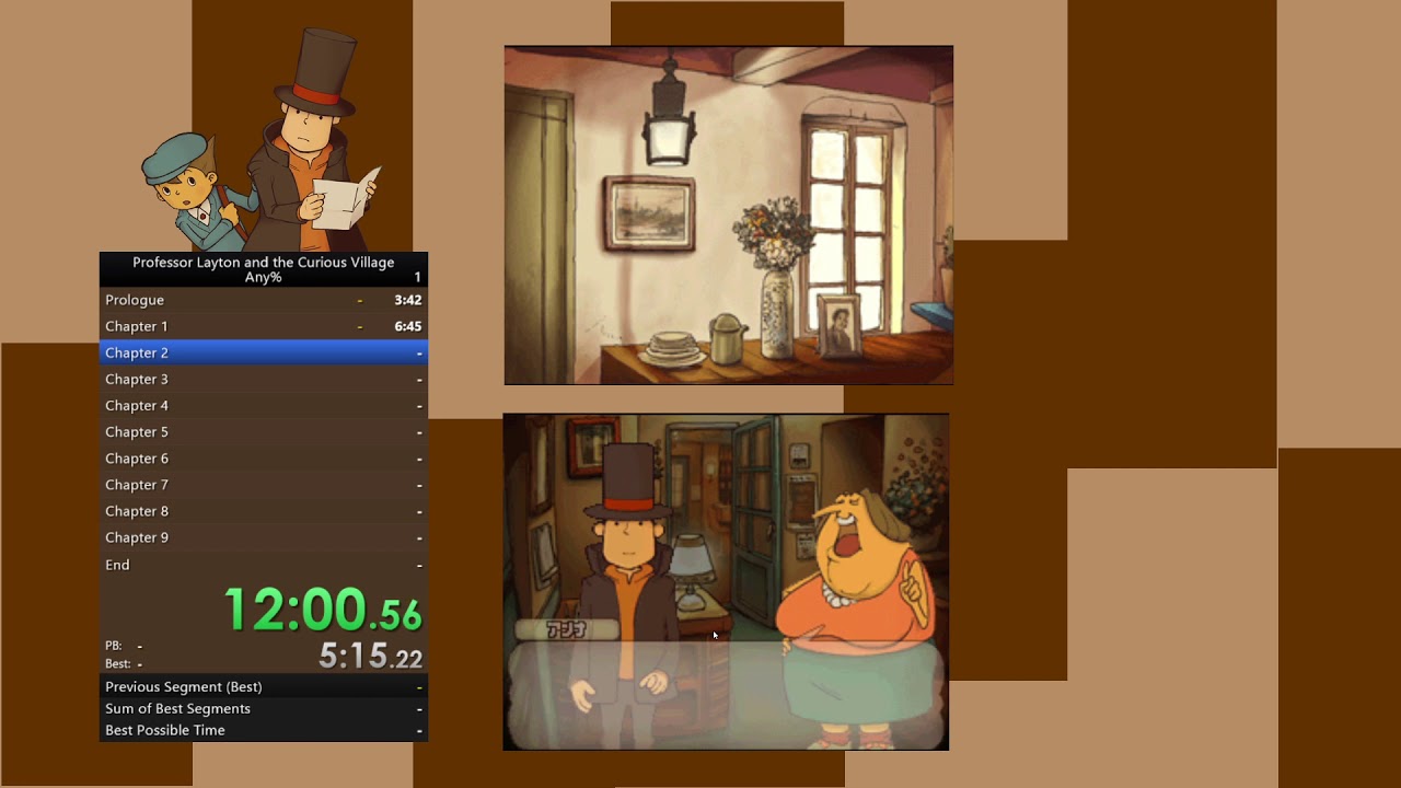 Professor Layton and the Curious Village - Any% in 1:25:00 (Emu)