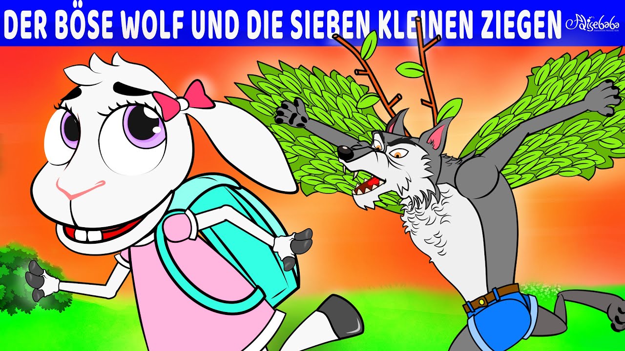 Der böse Wolf und die sieben kleinen Ziegen - Zurück zur Schule | Märchen für Kinder