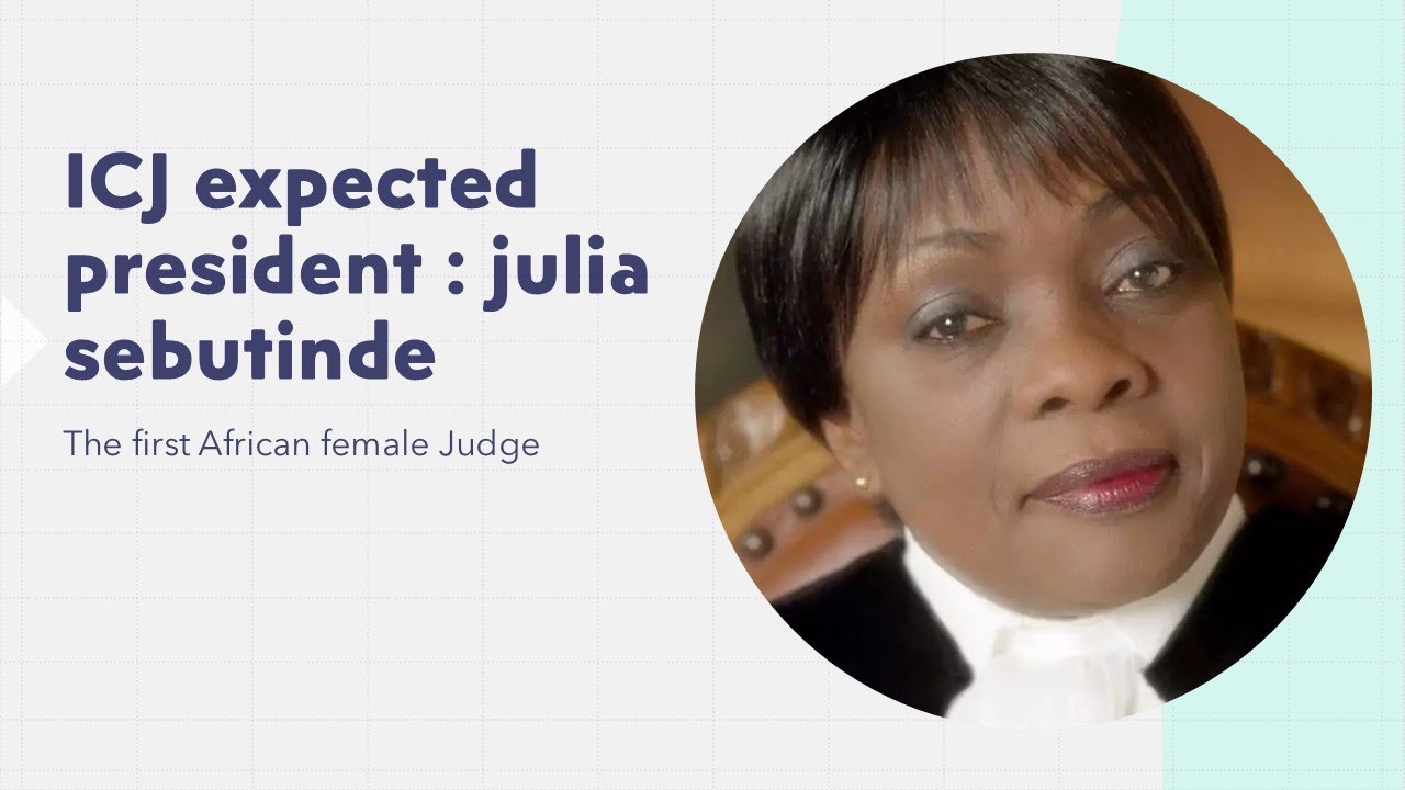 Ugandan ICJ judge julia sebutinde to take over presidency