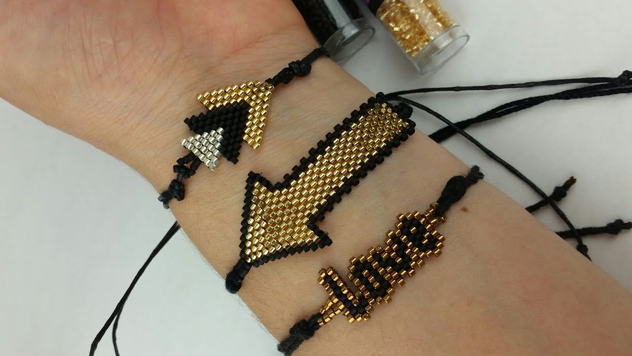 PULSERA DE FLECHA/DELICAS MIYUKI #BISUTERIA