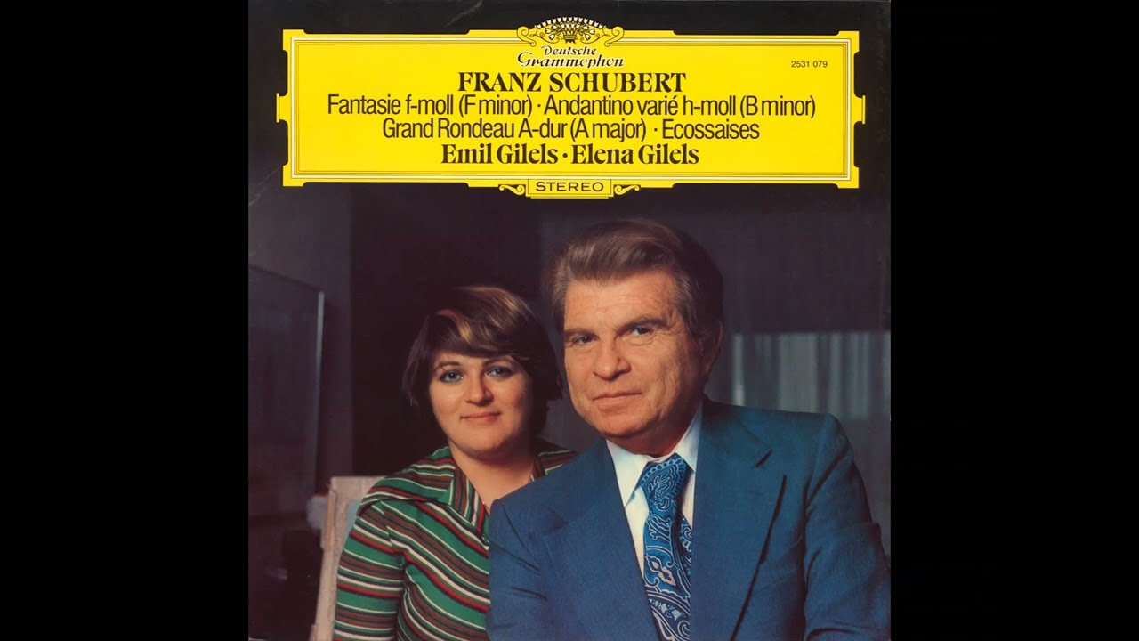 Schubert: Andantino varié in B minor, D. 823 N°2 - Emil Gilels, Elena Gilels