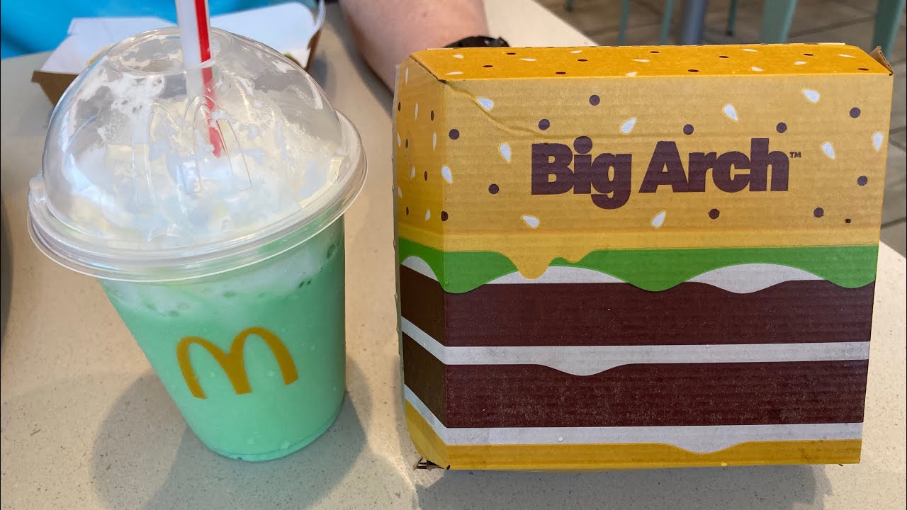 McDonald’s NEW Big Arch sandwich and Shamrock Shake | Food review | March 2026