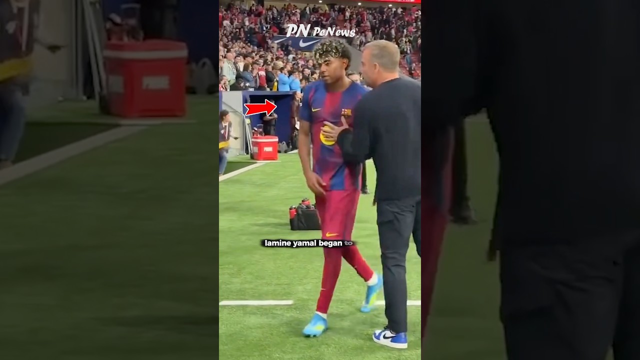 Lamine Yamal&rsquo;s Silent Reaction Sparks Debate #LamineYamal #barcelona