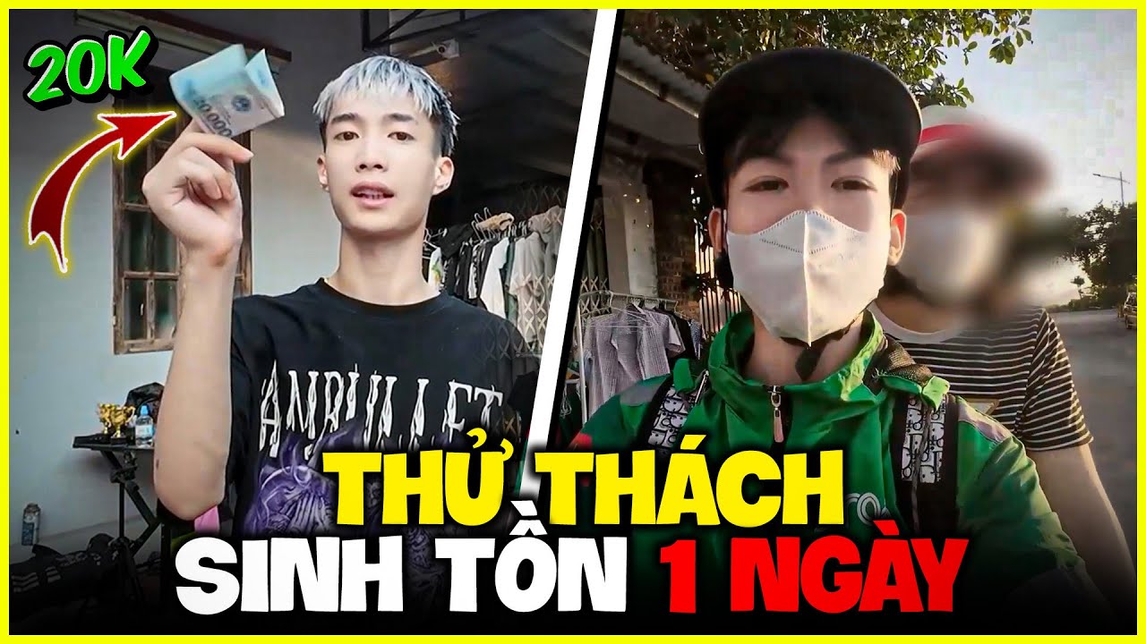 VLOG | Đức Mõm Đã Thử Thách Tôi Sinh Tồn 1 Ngày, Chỉ Với 20K ! Giải Thưởng 2 Triệu ?