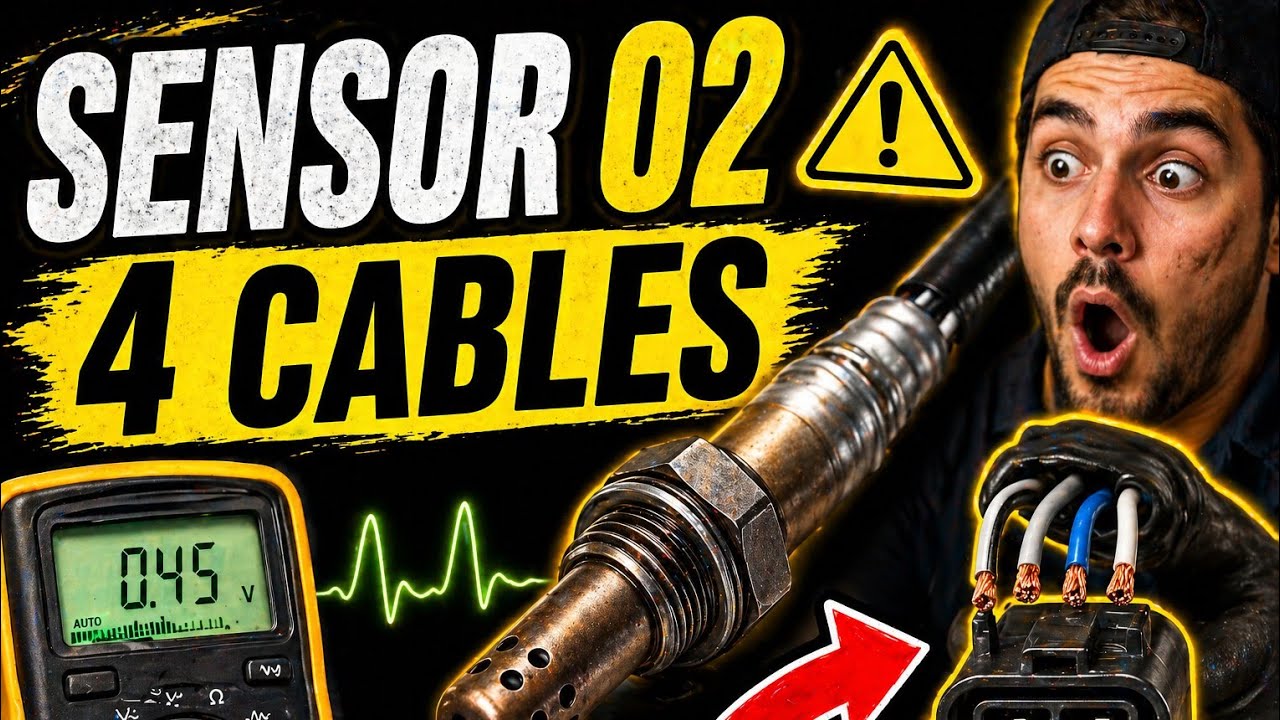 COMO PROBAR EL SENSOR DE OXIGENO DE 4 CABLES !!!