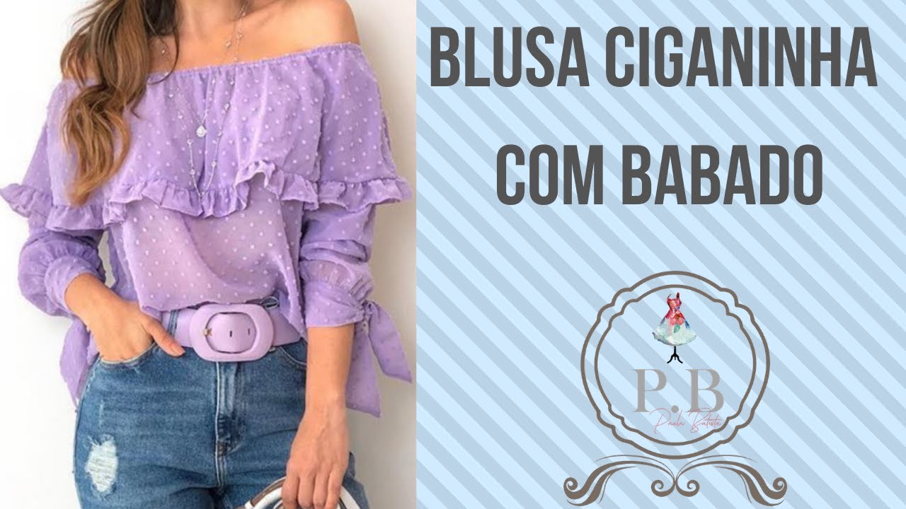 BLUSA CIGANINHA COM BABADO / PAULA BATISTA