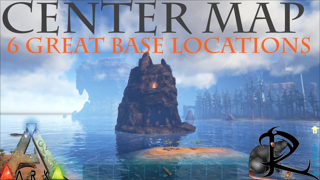 Ark Survival evolve  6 Great PVE Base  locations on the Center Map