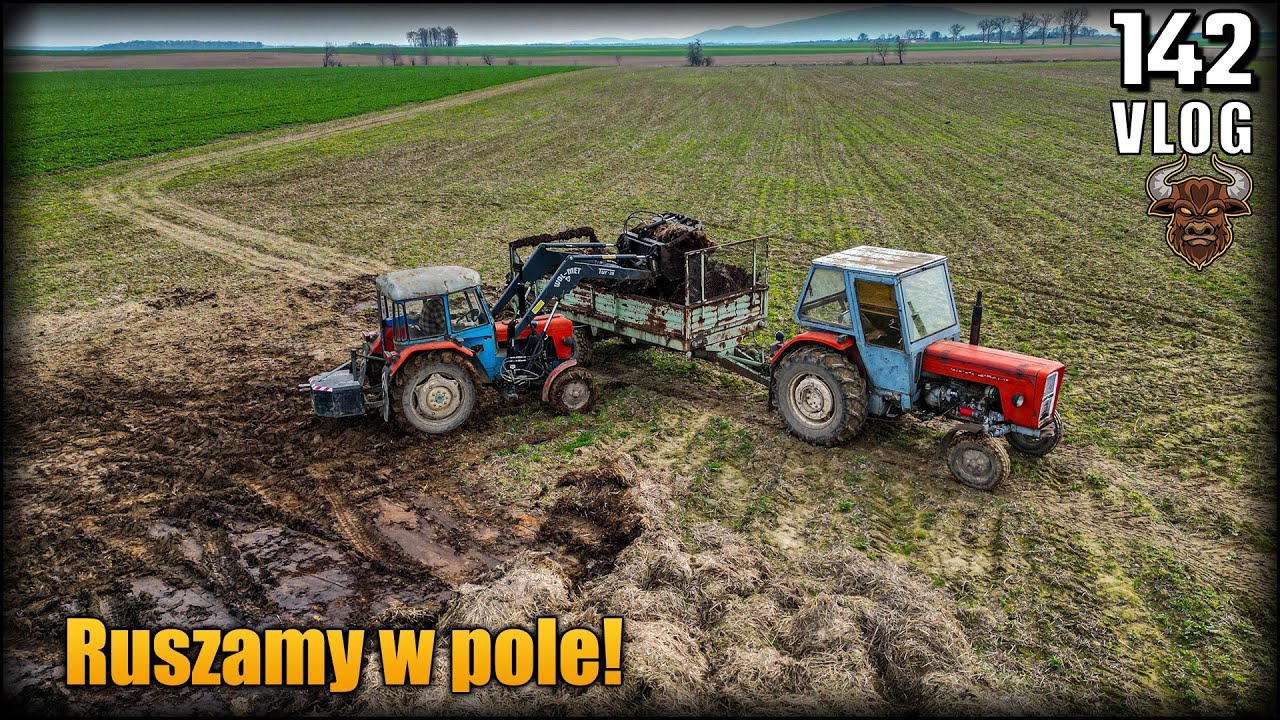 Zaczynamy prace polowe - rozrzucanie obornika tym razem już bez ekoschematów. | Vlog #142