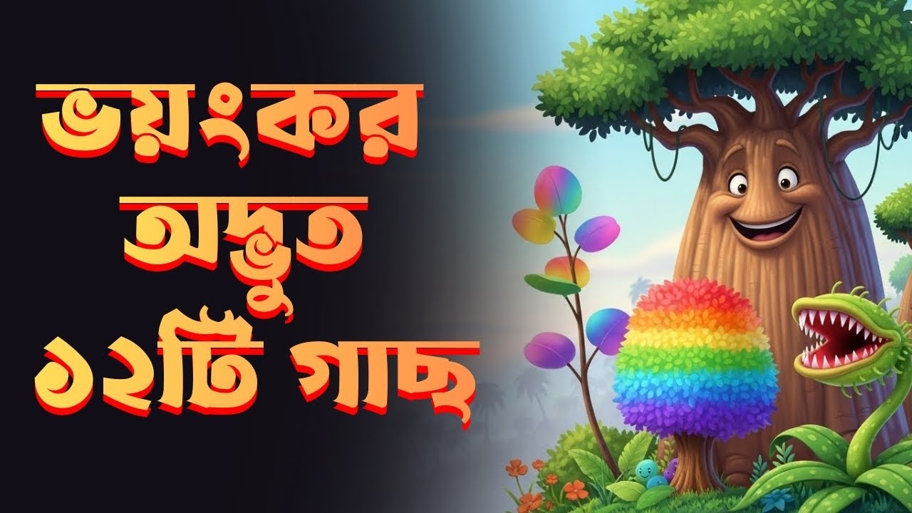 এই গাছগুলো কি সত্যি? 🤯 | ১২টি মজার ও অদ্ভুত গাছ | Kids Learning